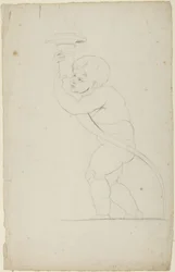 Putto met een fakkel in de hand