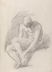 Zittende man