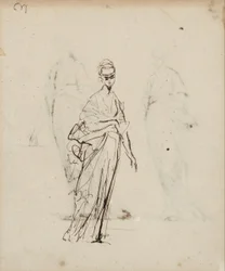 Enkel vrouwelijk figuur