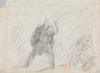 Studie van een staande figuur