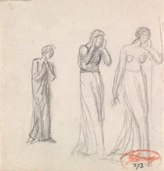 Drie rouwende vrouwen