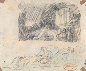 Twee studies voor ‘John Howard bezoekt een lazaretto’