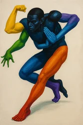 Momentum of Identity, 2025 (acryl op doek)
