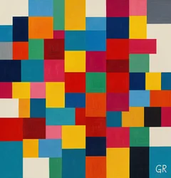 Orde in de chaos, 2025 (acryl op doek)