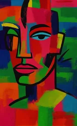 Reflecties in kleur, 2025 (acryl op doek)