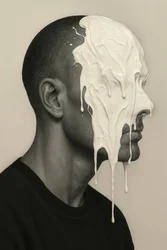 Zachte instorting, 2025 (acryl op doek)