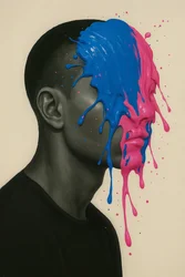 Split Frequency, 2025 (acryl op doek)