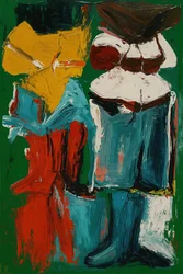 Onuitgesproken lichamen, 2025 (acryl op doek)