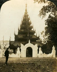 Birmese pagode, Eden Gardens, Calcutta, c1909