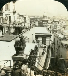 Vanuit de heuvels van Napels, Italië, ca. 1909
