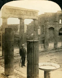 Driehoekig forum, ruïnes van Pompeii, Italië