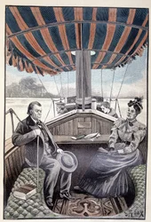 Aan boord van hun stoomjacht (pagina 384) in 