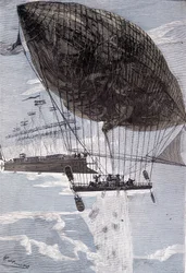 De Albatros voegde zich bij de Go-a-Head (pagina 216) in "Robur de Veroveraar" door Jules Verne