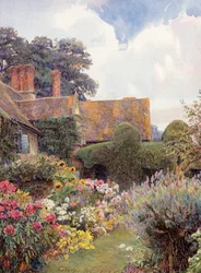 Cleeve Prior, Worcestershire (kleurenlitho)