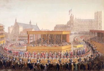 Kroningsprocessie van koning George IV, Westminster, Londen