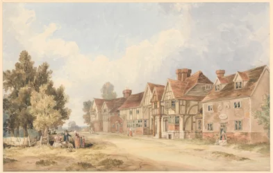 Het dorp Chiddingstone, Kent