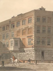 York House, de hoek van Villiers Street en de Strand, met Richardson
