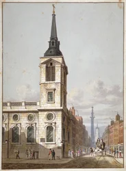 Kerk van St Benet Gracechurch en Gracechurch Street, City of London