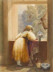 Kijkend uit een Bovenraam, 1832