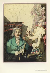 Illustratie voor De Gelukkige Hypocriet door Max Beerbohm (kleur litho)