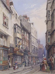 Bell Yard bij Chancery Lane, Londen, 1835