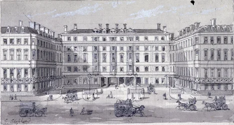 Euston Square Station, Londen, ca. 1838