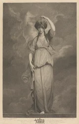 Westraam van de kapel, New College Oxford: Deugden - Rechtvaardigheid