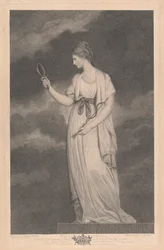 Westraam van de Kapel, New College Oxford: De Deugden - Voorzichtigheid