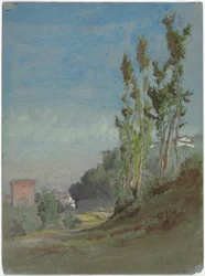 Albano, Italië, ca. 1872 (aquarel met gouache over grafiet)