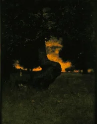 Zonsondergang, ca. 1889