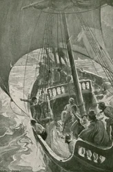 Bartolomeu Diaz rondt het zuidelijkste punt van Afrika