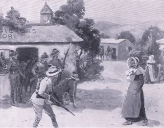 Bethunes lokvogels, uit Na Pretoria: De Guerrillaoorlog gepubliceerd door Harmsworth Bros Limited, 1901
