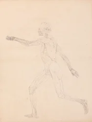 Menselijke figuur, lateraal aanzicht (Voor de sleutel figuur naar Tabel XIII)