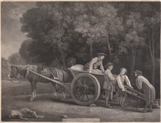 Arbeiders, gegraveerd door de kunstenaar, uitgegeven 1789