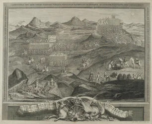 De slagorde van Carberry Hill nabij Edinburgh in 1567, c.1738