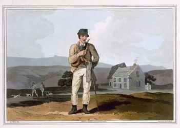 De Moor Gids, gegraveerd door Robert Havell de Oudere, gepubliceerd 1814 door Robinson en Zoon, Leeds