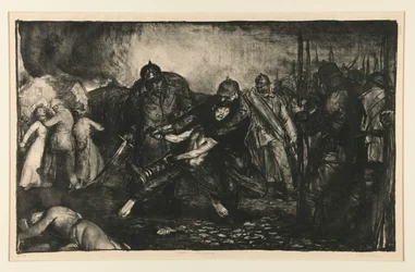 De vijand arriveert, of De Duitsers arriveren, uit de Oorlogserie