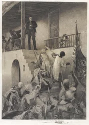 De dood van generaal Gordon door de volgelingen van de Mahdi, 26 januari 1885