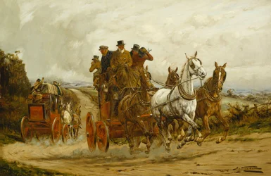 De Londen naar York Postkoetsen