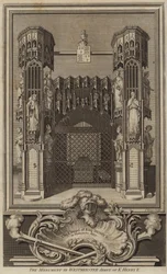 Monument in Westminster Abbey van Koning Hendrik V