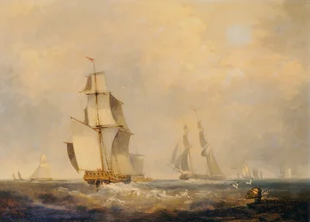 Drukke Scheepvaartroutes in het Kanaal