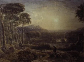 Landschap bij Zonsondergang