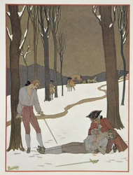 Het Duel tussen Valmont en Danceny, illustratie uit 