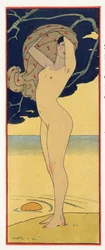 La Riviere de la Foret, illustratie uit Les Chansons de Bilitis, door Pierre Louys, uitgegeven 1922