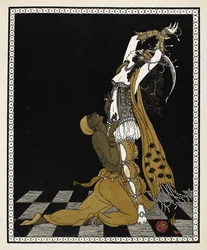 Nijinsky als de Gouden Slaaf in Sheherazade, een symfonische suite gecomponeerd door Nikolai Rimsky-Korsakov in 1888