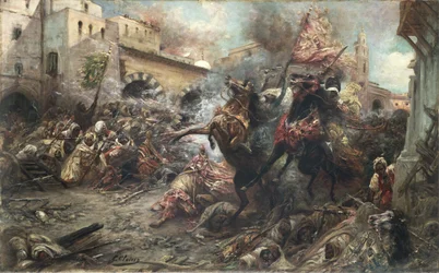 Arabieren in gevecht