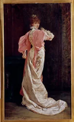 Portret van de Franse actrice Henriette Rosine Bernard, bekend als Sarah Bernhardt (1844-1923)