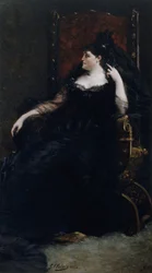 Portret van de operazangeres Gabrielle Krauss 1842-1906