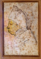 Portret van Francois Hanriot (1761-1794) Tekening door Gabriel (18e eeuw), Parijs, Musee Carnavalet