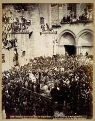Ceremonie van de voetwassing, Kerk van het Heilig Graf, Jeruzalem
